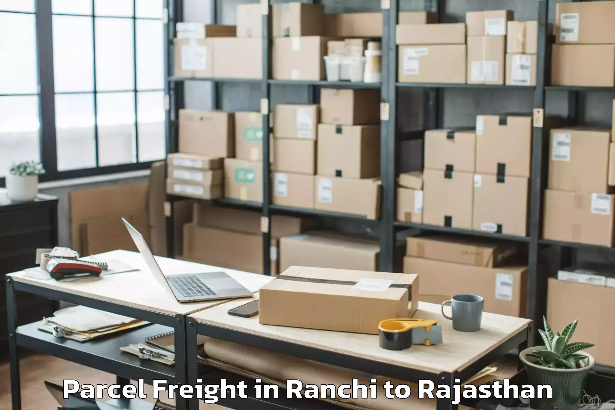 Reliable Ranchi to Kumbhalgarh Parcel Freight